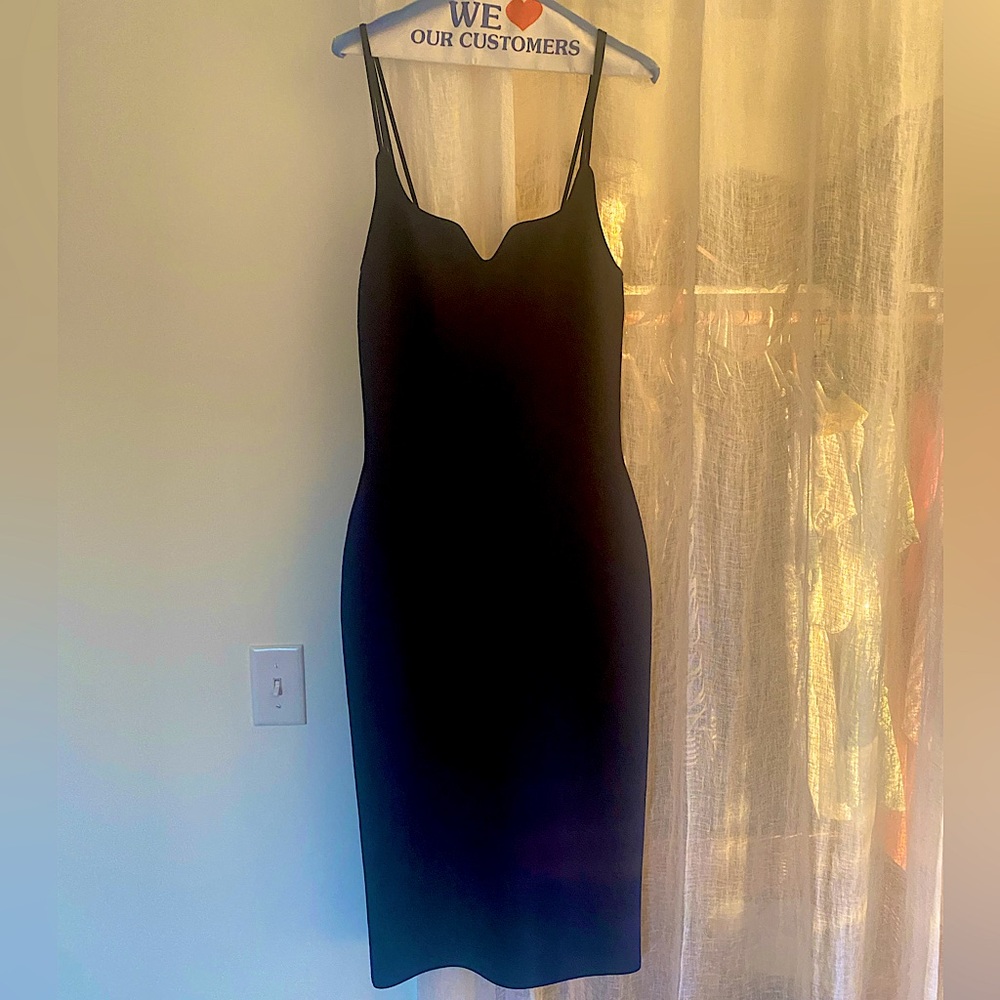 The Sei Navy Knit Midi Dress